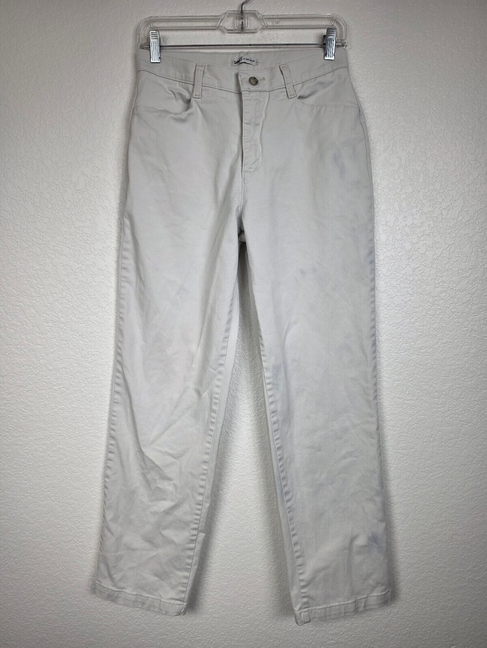 Lee At The Waist Beige Cotton Pants Size 6 Medium